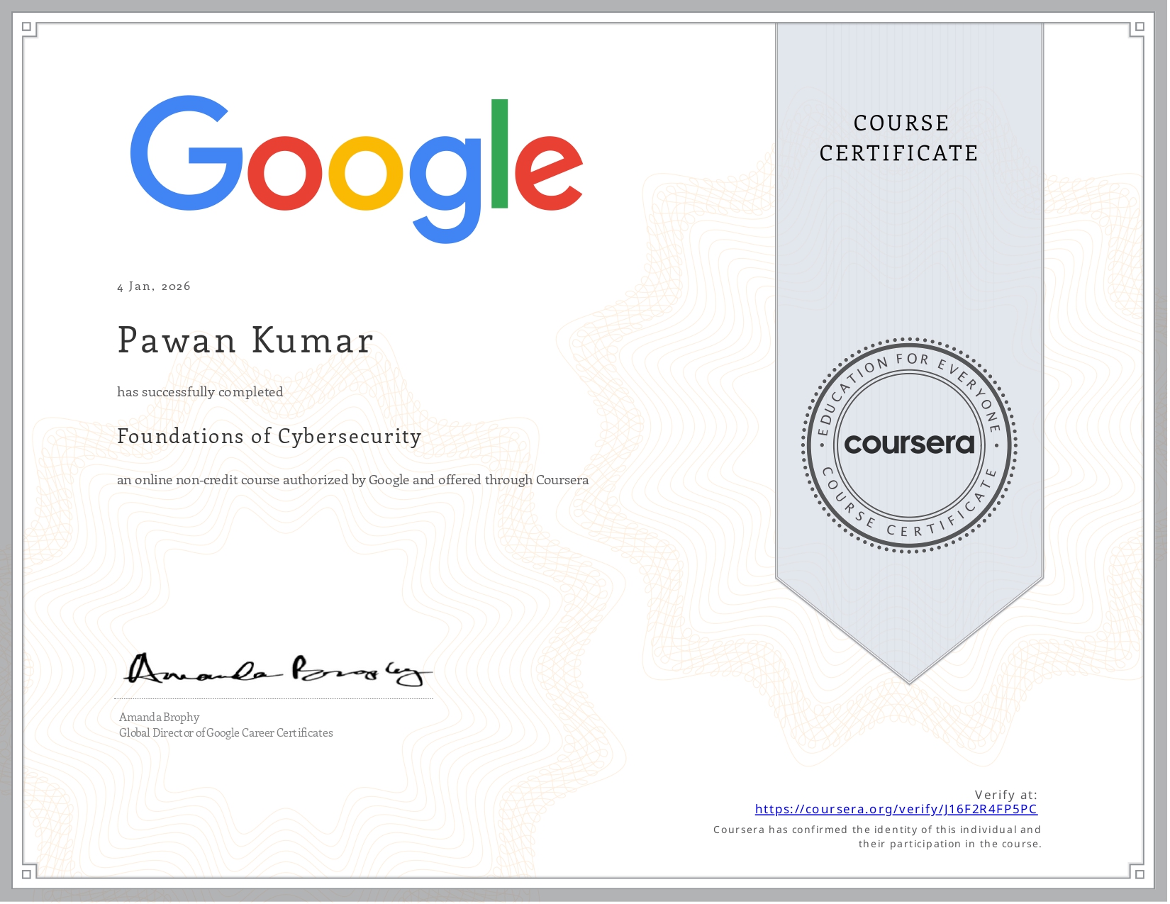Google Certificate