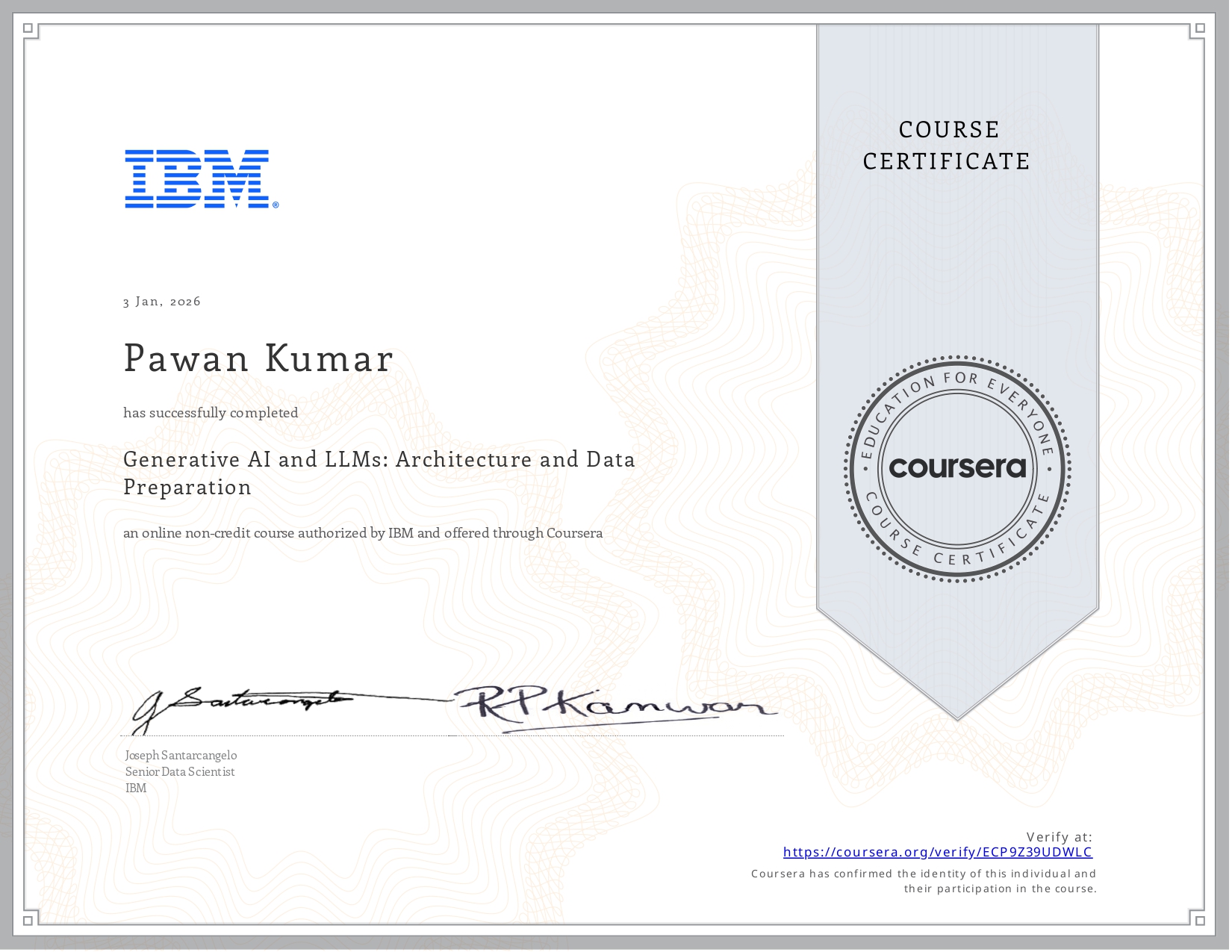 IBM Certificate